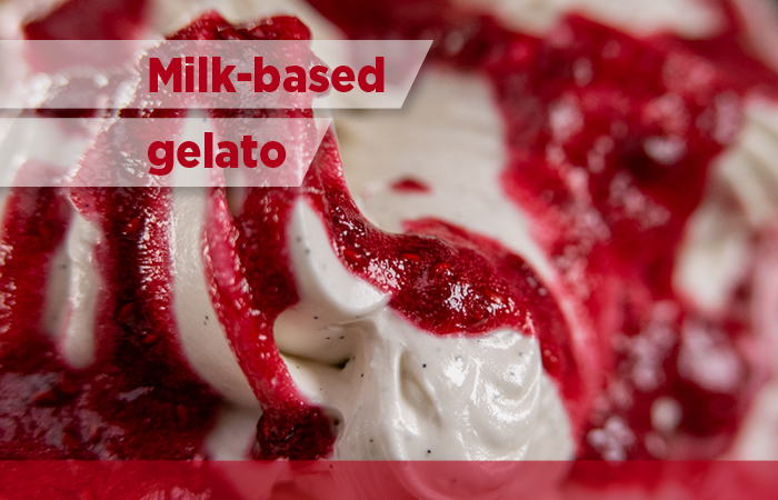 Milk-based gelato