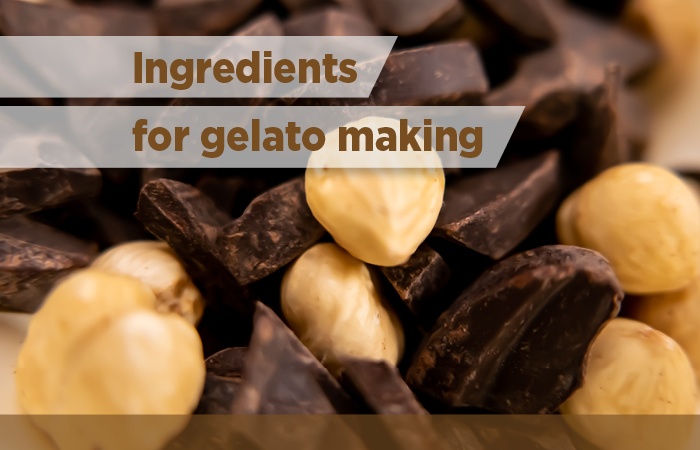 Ingredients for gelato making